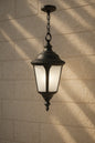 Bel Air Lighting Commons 1 Light Black Outdoor CFL Pendant Light with Frosted Glass PL 50491 BK/303037551