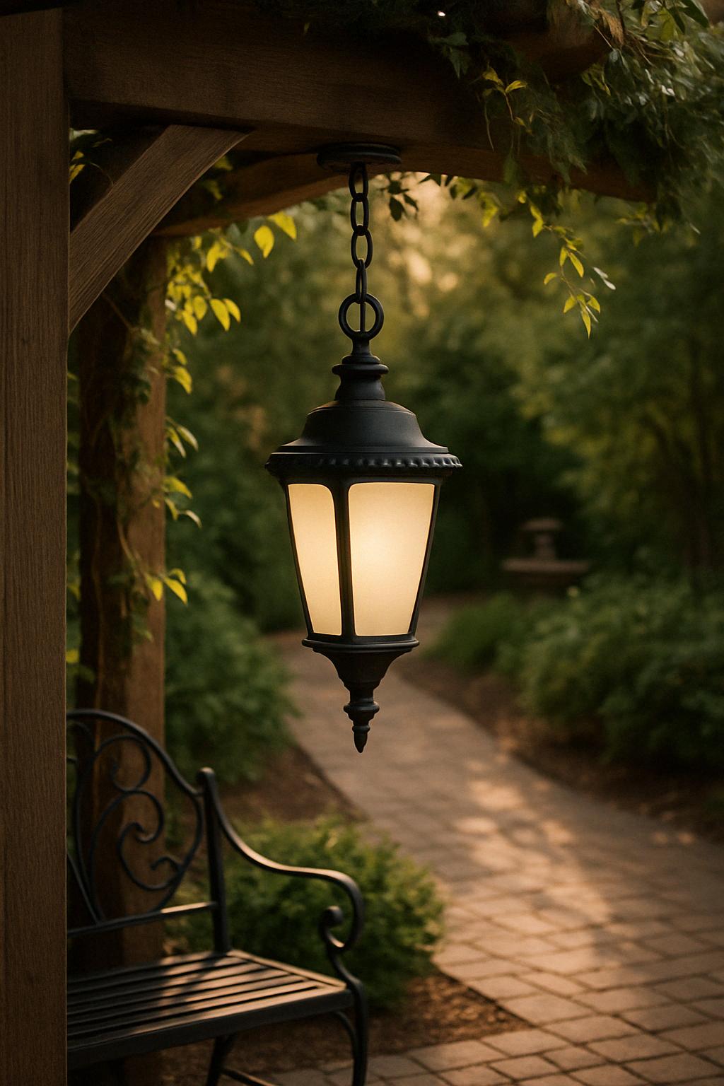 Bel Air Lighting Commons 1 Light Black Outdoor CFL Pendant Light with Frosted Glass PL 50491 BK/303037551