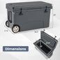 75 Quart Portable Hard Cooler with 6-Day Ice Retention and Wheels