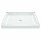 MUSTEE 48 x 32 Alcove Shower Pan Base with Center Drain in White