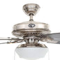 Hampton Bay Gazebo 52 in. LED Indoor/Outdoor Brushed Nickel Ceiling Fan