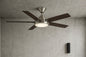 Home Decorators Collection Haverbrook 52 in. LED Polished Nickel Ceiling Fan with Light