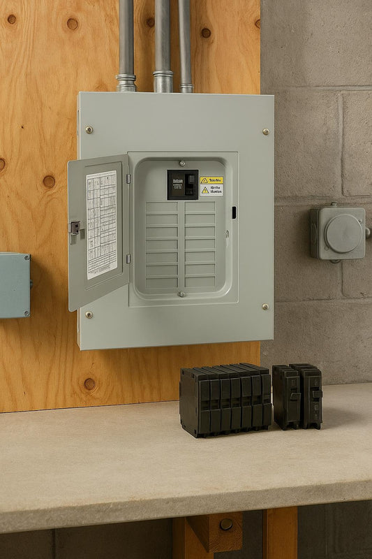 GE PowerMark Gold 125 Amp 12-Space 22-Circuit Indoor Main Breaker Value Kit Includes Select Circuit Breaker