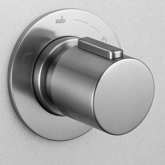 ALFI BRAND Single-Handle Shower Diverter with Sleek Modern Design in Brushed Nickel