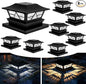 TW SHINE 8 Pack Solar Outdoor Fence Post Lights, 2 Modes Post Cap Lights Waterproof Warm White/Cool White for Yard, Garden, Porch, Patio Decor, for 4x4 5x5 6x6 Wood Posts