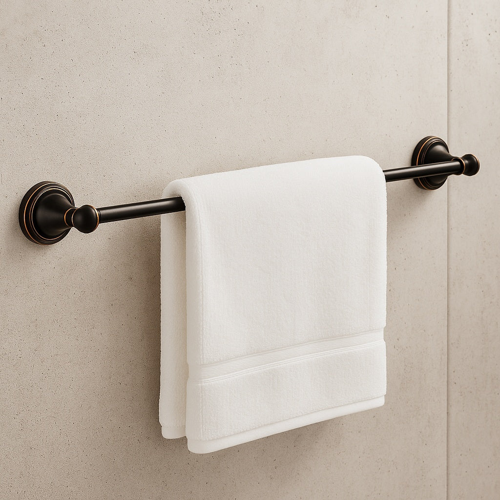Porter 24 in. Wall Mount Towel Bar Bath Hardware Accessory in Oil Rubbed Bronze 78424 OB1
