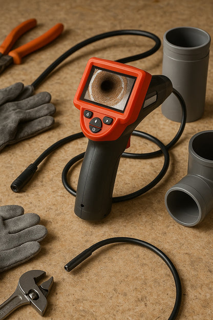 CA-25 Micro Visual Inspection & Diagnostic Handheld Camera w/ 2.7 in. Color Display, 4 ft. Fixed Waterproof Camera Cable