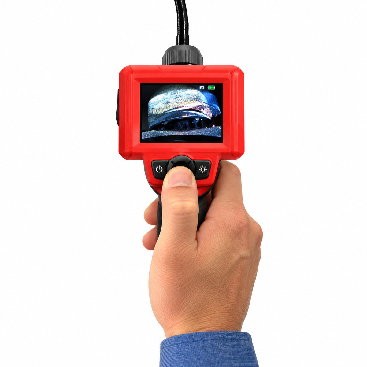 RIDGID CA 25 Micro Visual Inspection Diagnostic Handheld Camera w 2 7 in Color Display 4 ft Fixed Waterproof Camera Cable 40043