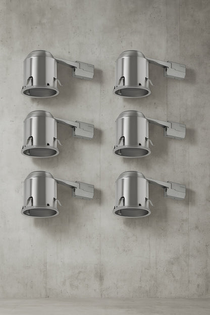 H7 6 in. Aluminum Recessed Lighting Housing for Remodel Ceiling, Insulation Contact (6 Pack) H7RICT 6PK