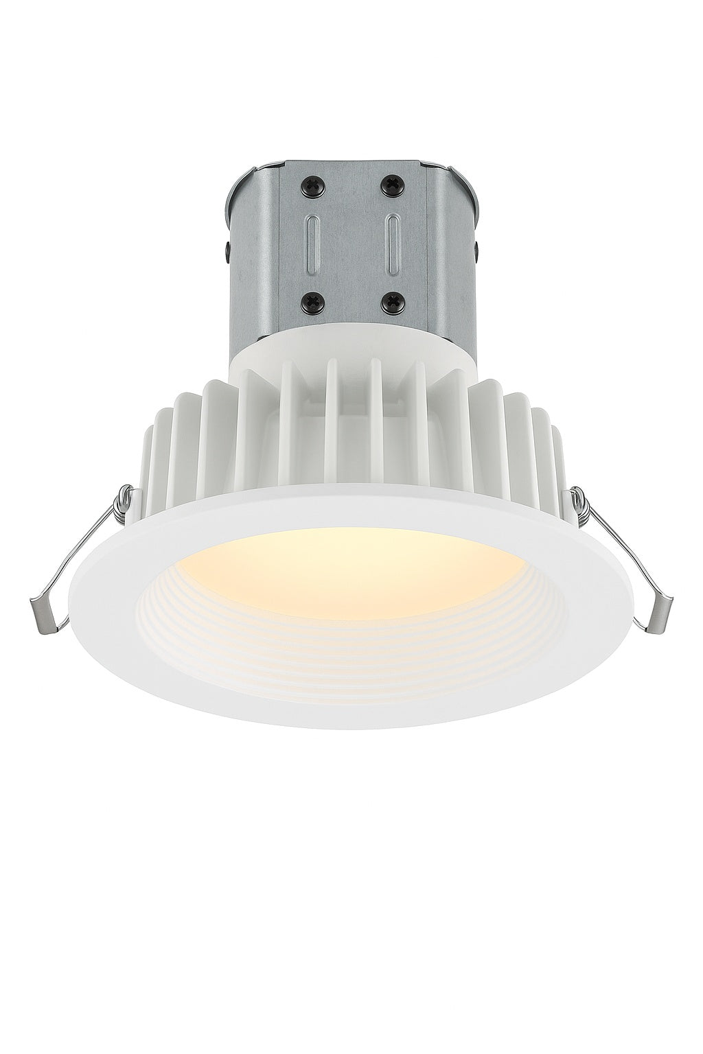 Commercial Electric Easy up 6 in. Soft White Integrated LED Recessed Baffle Kit