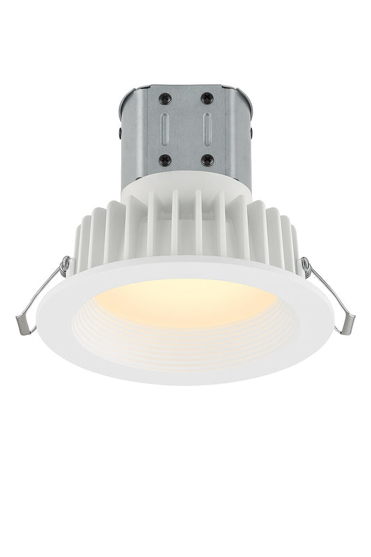 Commercial Electric Easy up 6 in. Soft White Integrated LED Recessed Baffle Kit