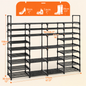 Multi Layers - Shoe Rack Organizer Column Storage Shelf Entryway w/ Hooks