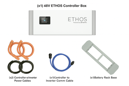 48V ETHOS 10.2KWH (2 Module) â€“ Stackable Power Storage + Ethos Control Box