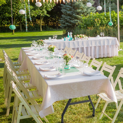 4ft/6ft Portable Plastic Folding Table – Indoor & Outdoor Dining