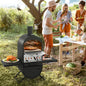 Outdoor Pizza Oven with 600D Oxford Fabric Cover 12 Inch Pizza Stone and Cooking Grill