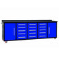 10ft Workbench Storage Cabinet with 15 Drawers & 2 Cabinets